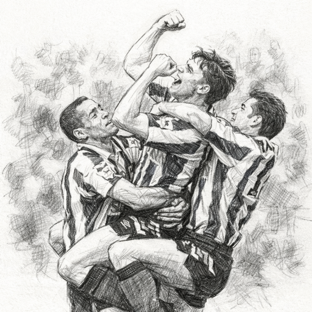 David Hirst scores for Sheffield Wednesday in the FA Cup Final, 1993.