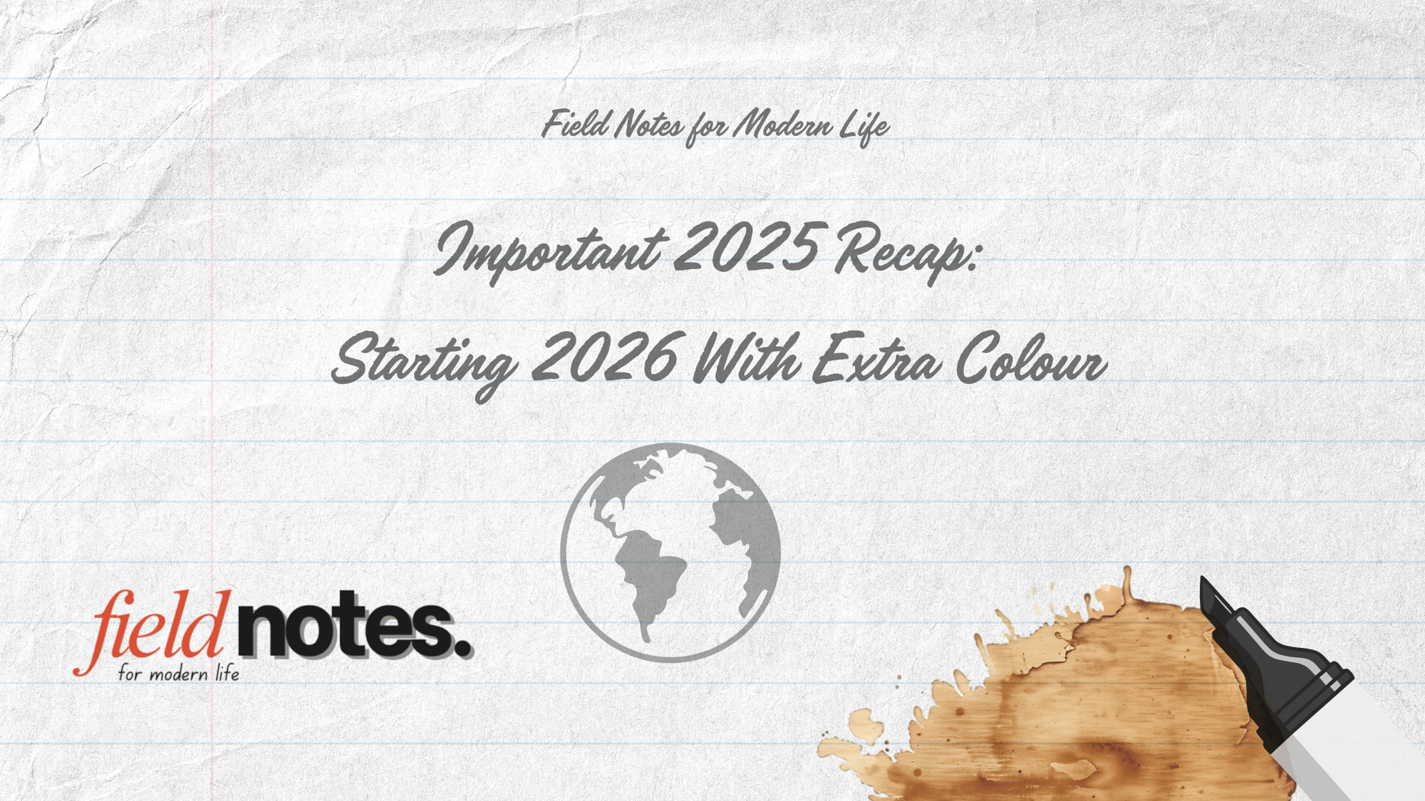 field notes recap for 2025